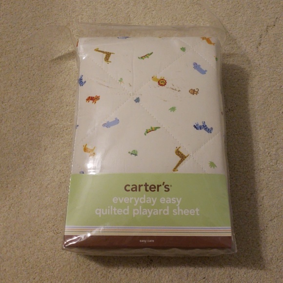 carter's quilted playard sheet